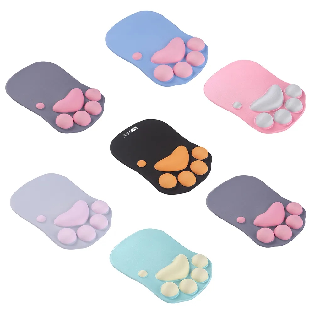 Cat Claw XL Mouse Pad with 3D Wrist Rest for Office/Gaming