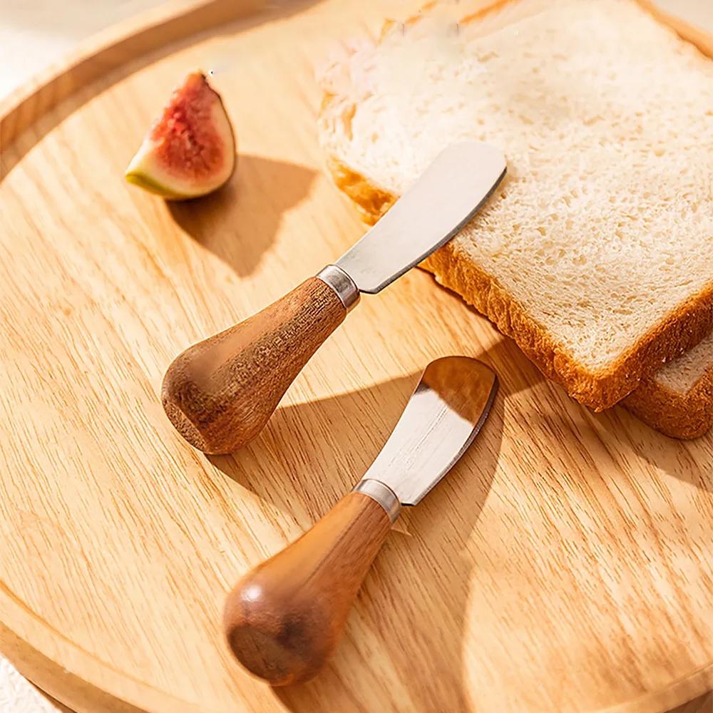 Butter Knife with Stand-Up Design for Spreading and Scraping