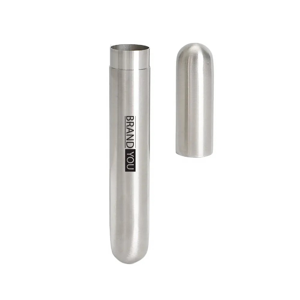 6.5" Stainless Steel Cigar Humidor Tube for Single Storing