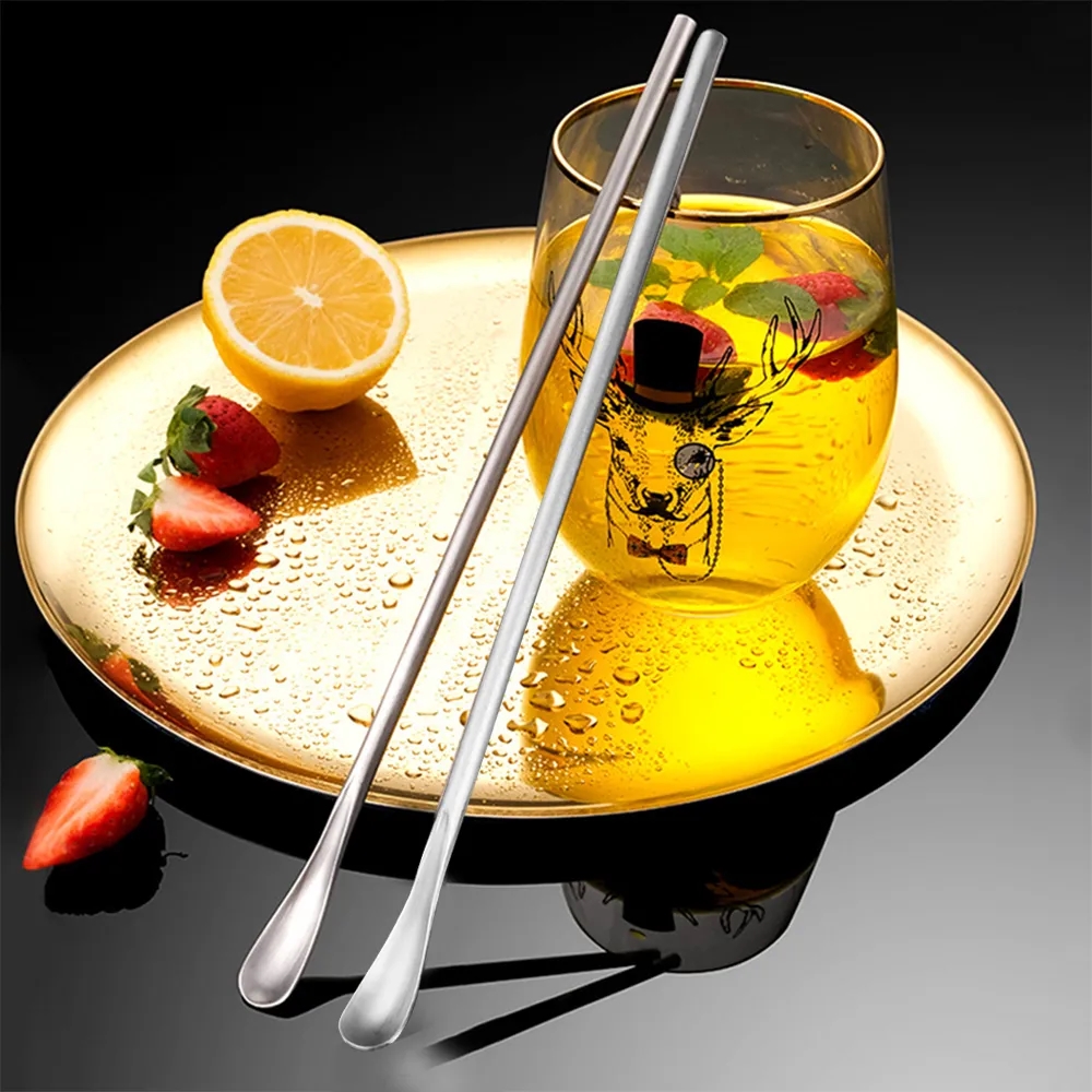 8.5" Stainless Steel Cocktail Stirring Spoon with Handle