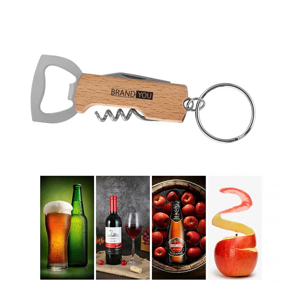 3-in-1 Stainless Steel Bottle Opener