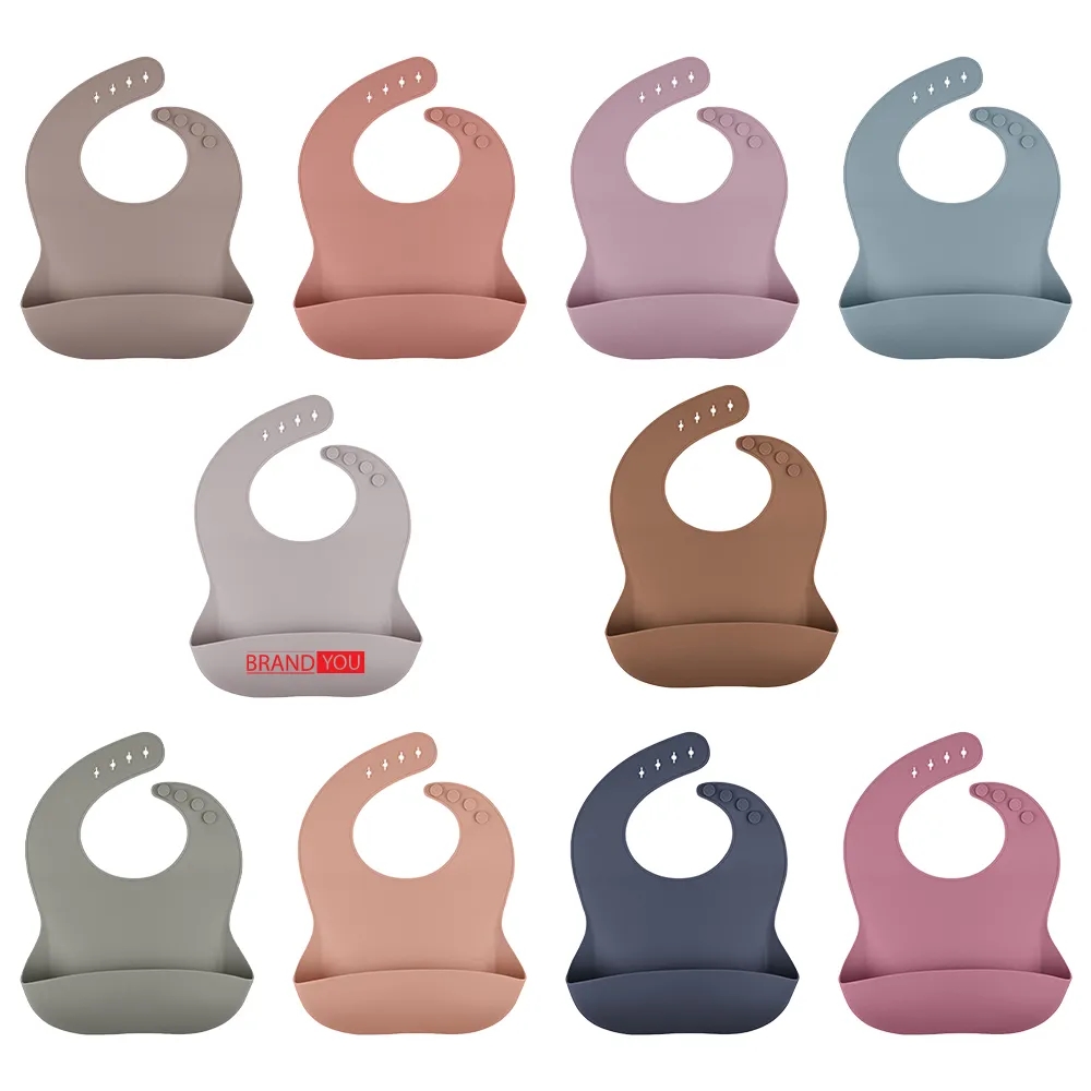 Silicone Baby Bib - Waterproof and Food Grade