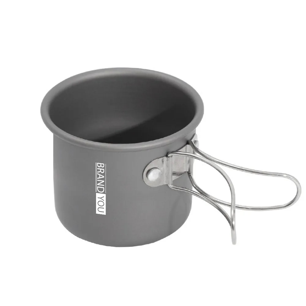 7oz Aluminum Alloy Water Cup with Foldable Handle