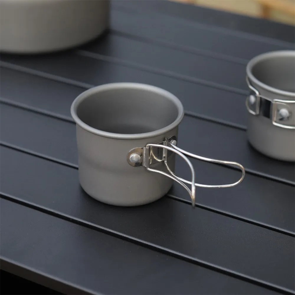 7oz Aluminum Alloy Water Cup with Foldable Handle