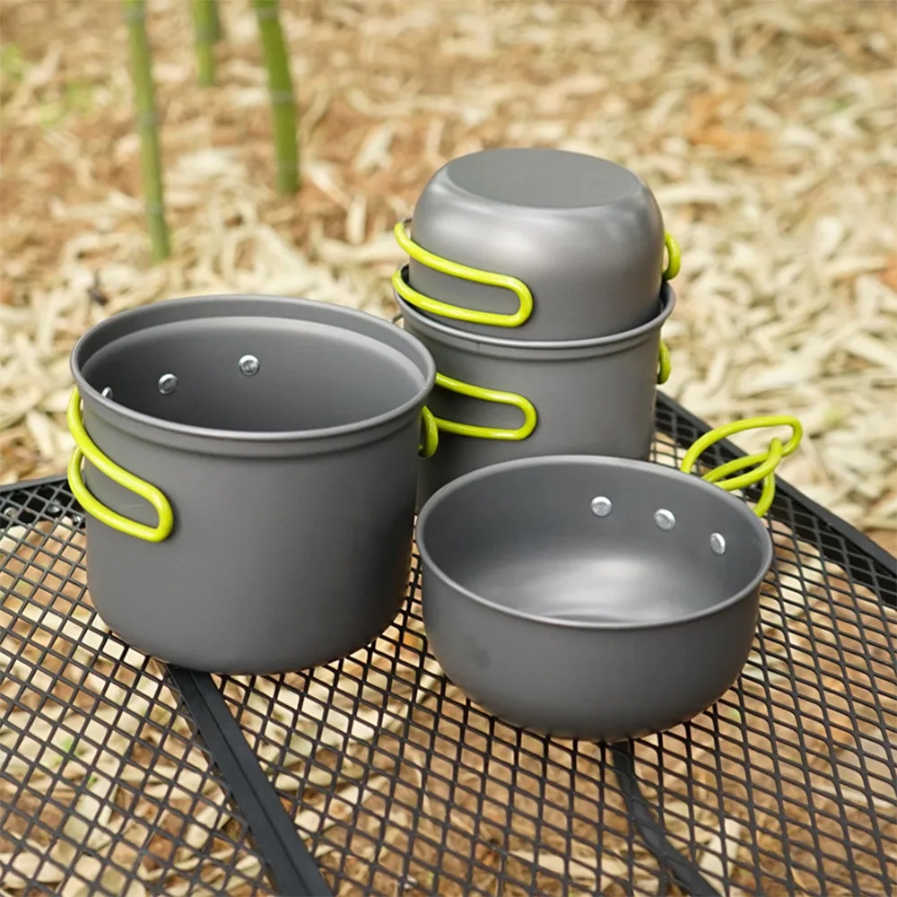 2-Piece Outdoor Aluminum Alloy Cookware Set