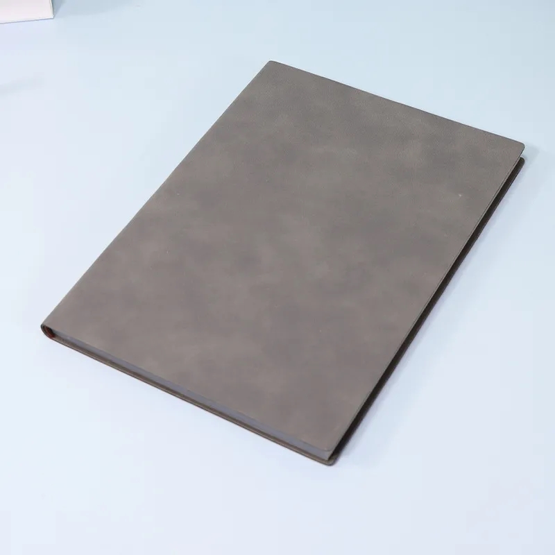 B5 Faux Leather Journal Notebook w/ Rainbow Edge