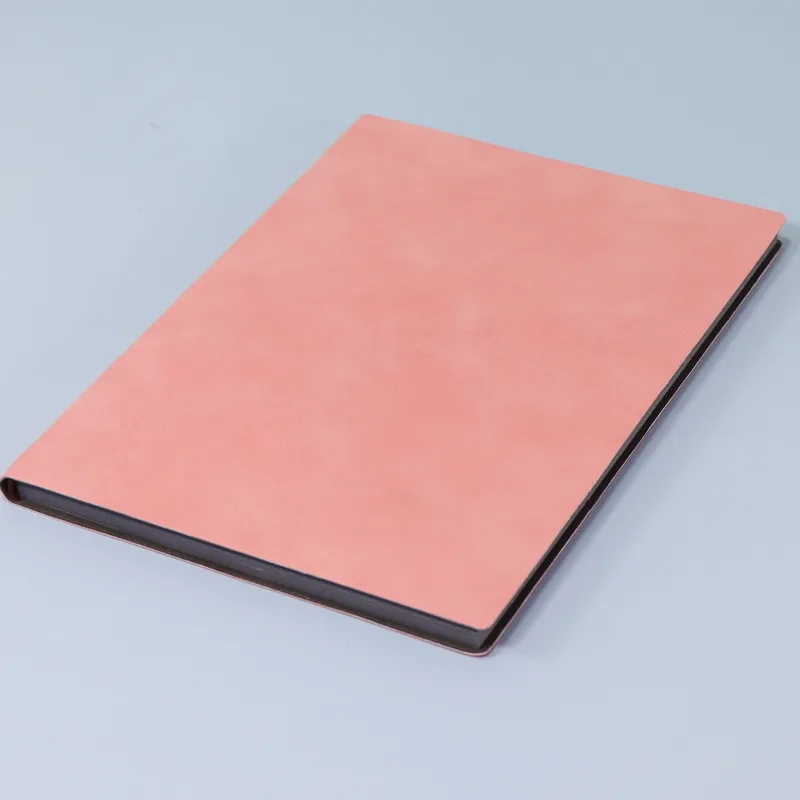 B5 Faux Leather Journal Notebook w/ Rainbow Edge