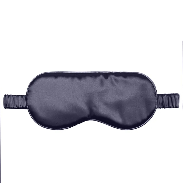 Silk Eye Mask Embroidered Logo Light-Blocking