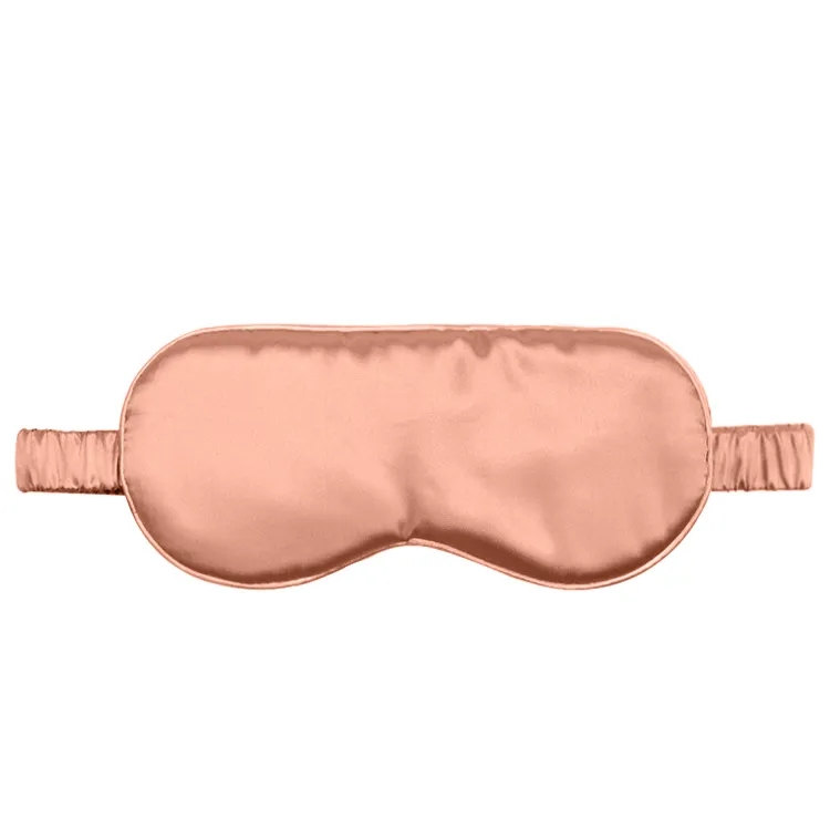 Silk Eye Mask Embroidered Logo Light-Blocking