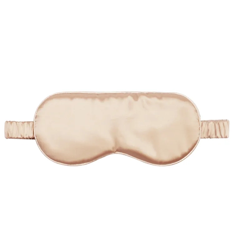 Silk Eye Mask Embroidered Logo Light-Blocking