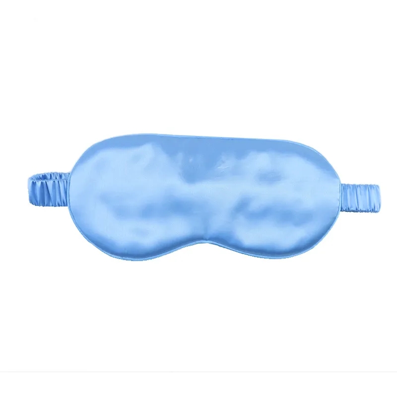 Silk Eye Mask Embroidered Logo Light-Blocking