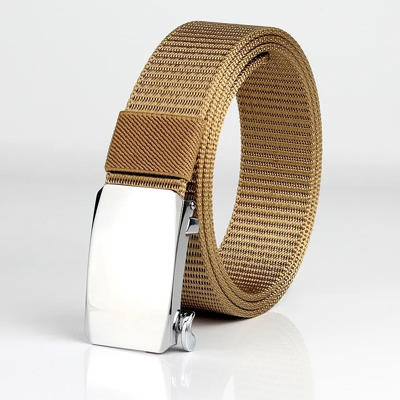 Casual Stylish Alloy Automatic Buckle Nylon Belt
