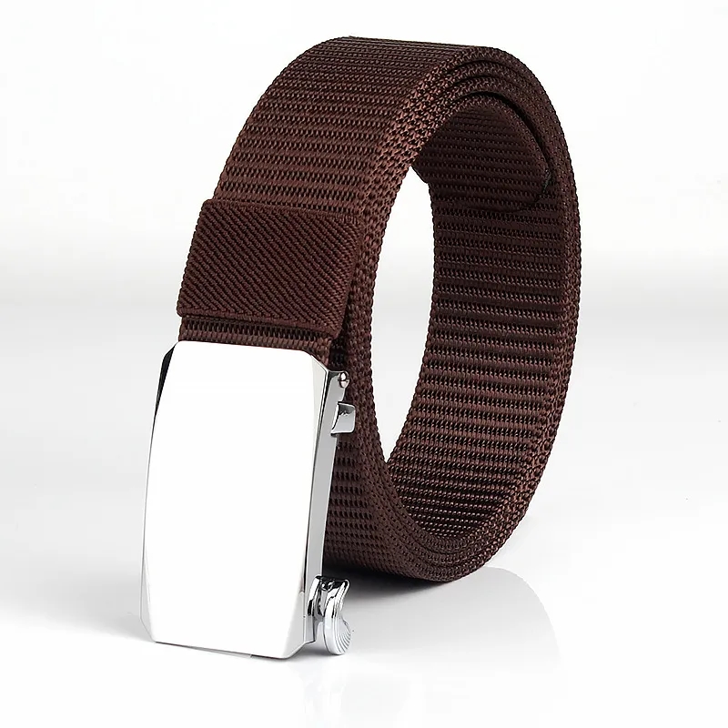 Casual Stylish Alloy Automatic Buckle Nylon Belt