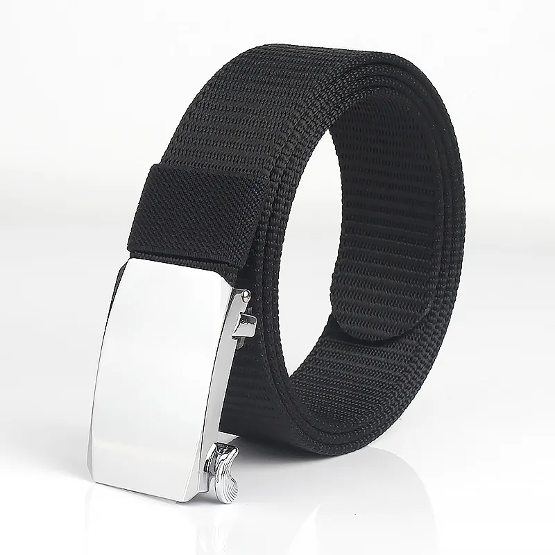 Casual Stylish Alloy Automatic Buckle Nylon Belt