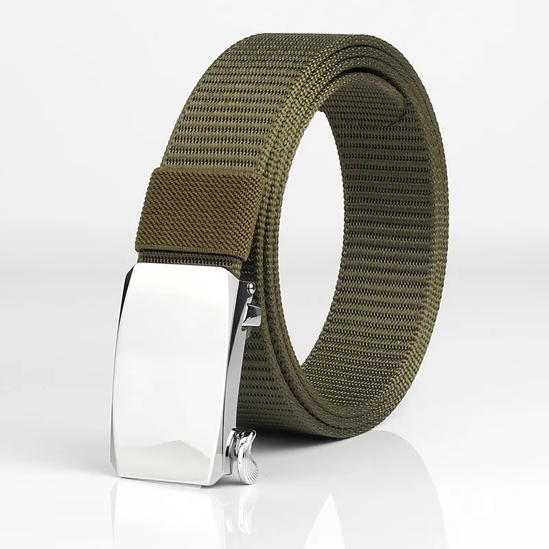 Casual Stylish Alloy Automatic Buckle Nylon Belt