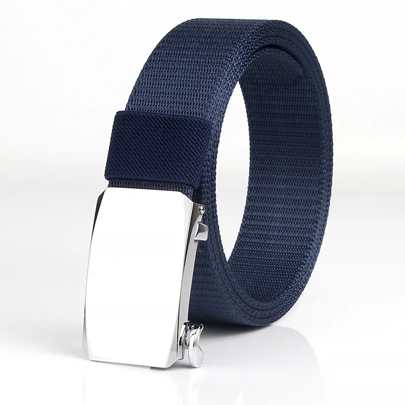 Casual Stylish Alloy Automatic Buckle Nylon Belt