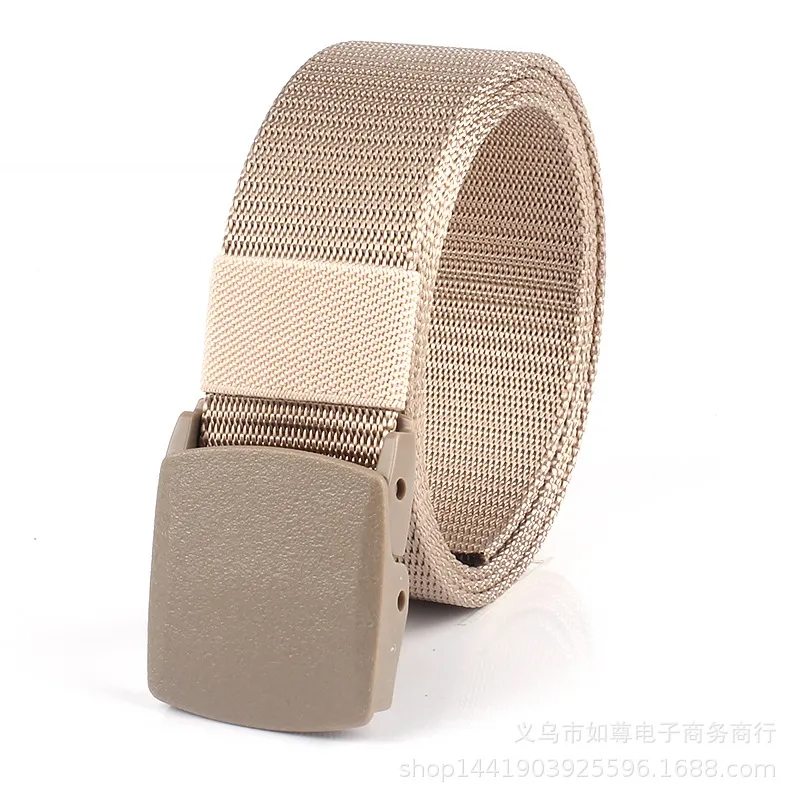 Men's Tactical Nylon Canvas Belt Anti-Allergic Buckle