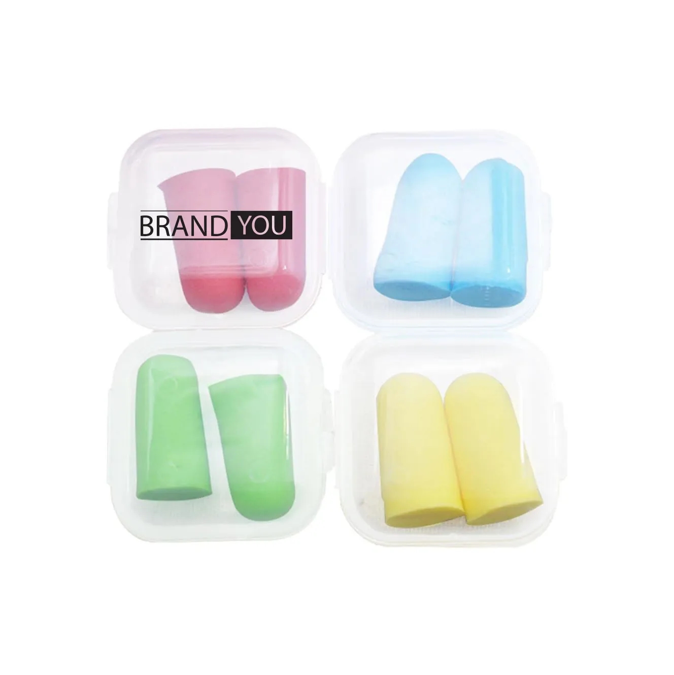 Foam Earplugs w/ Clear Portable Case