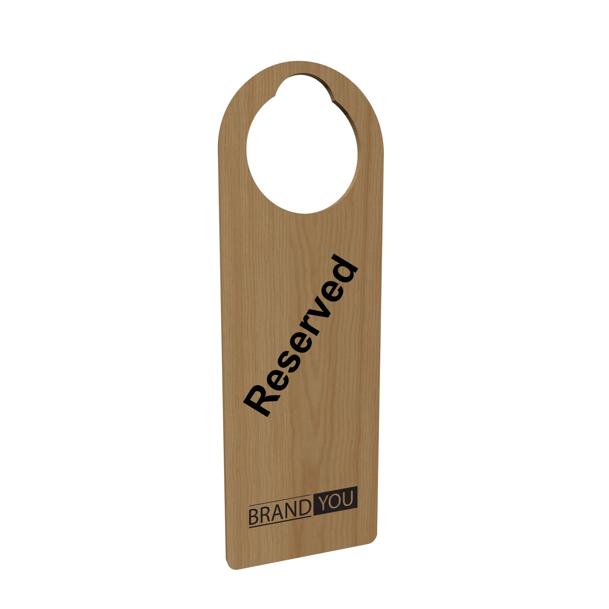 Wooden Double-Sided Room Status Sign