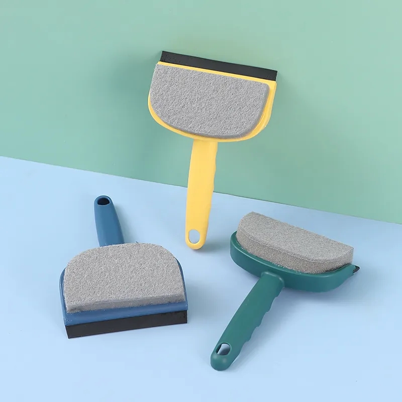 Dual-Function Brush and Scraper for Sparkling Surface