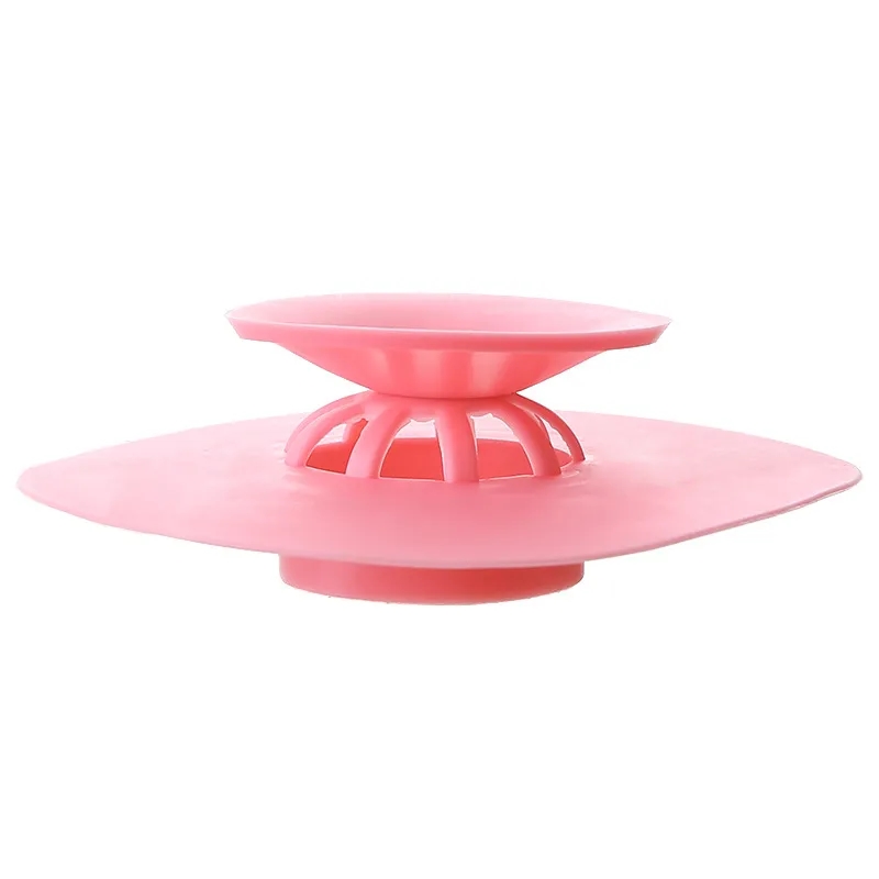 2-in-1 Silicone Tub Stopper Strainer