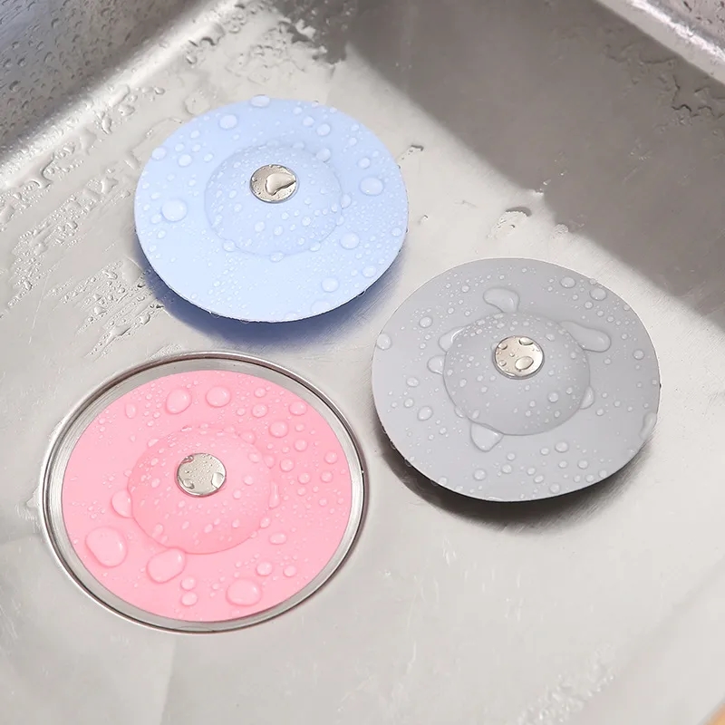 2-in-1 Silicone Tub Stopper Strainer