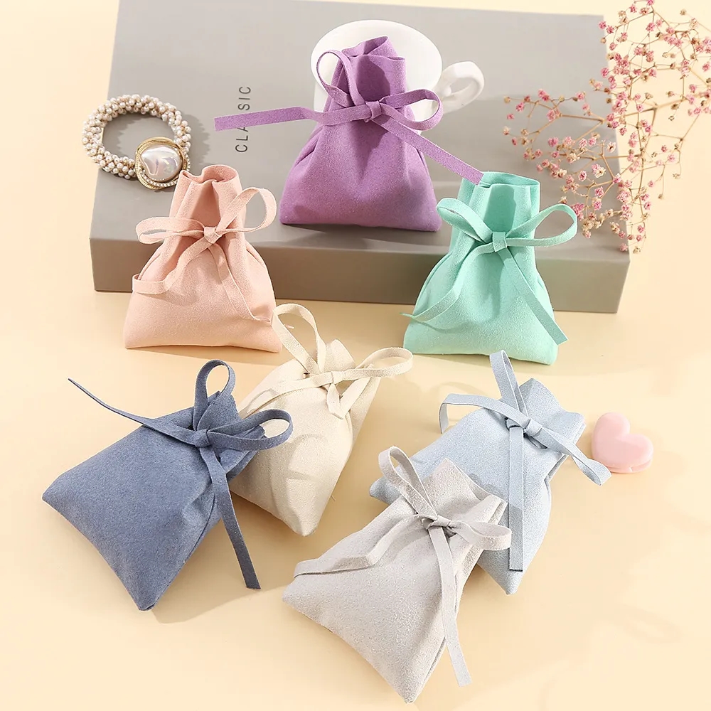 Scratch-Resistant Dustproof Double-Sided Suede Jewelry Pouch
