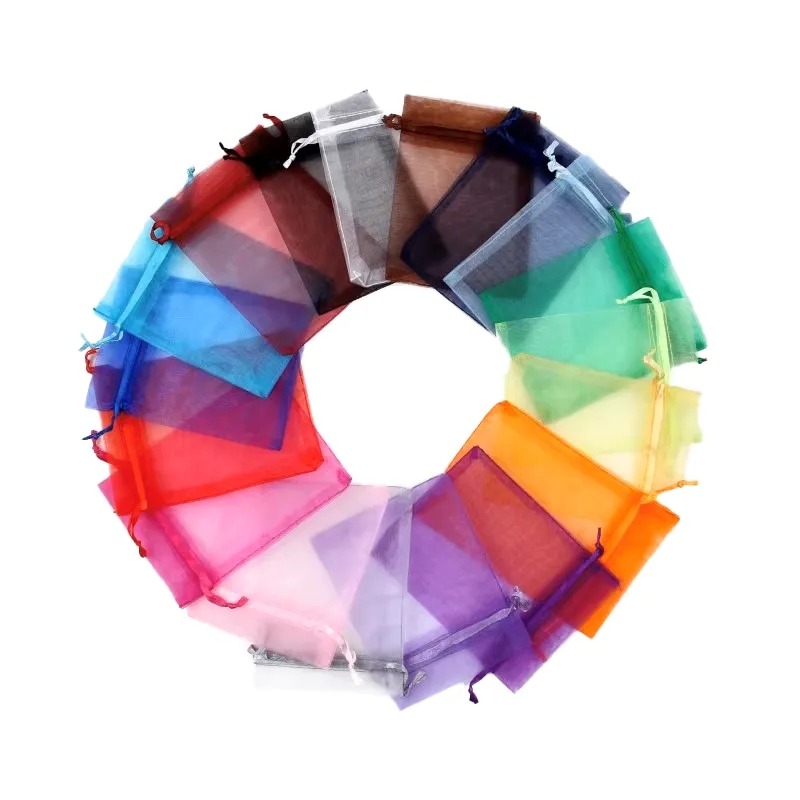 Sheer Drawstring Organza Favor Bags Gift Wrap Packing