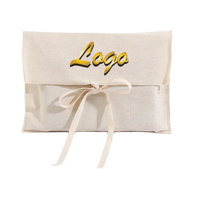 Custom Envelope Cotton Bag with Tie-String Closure