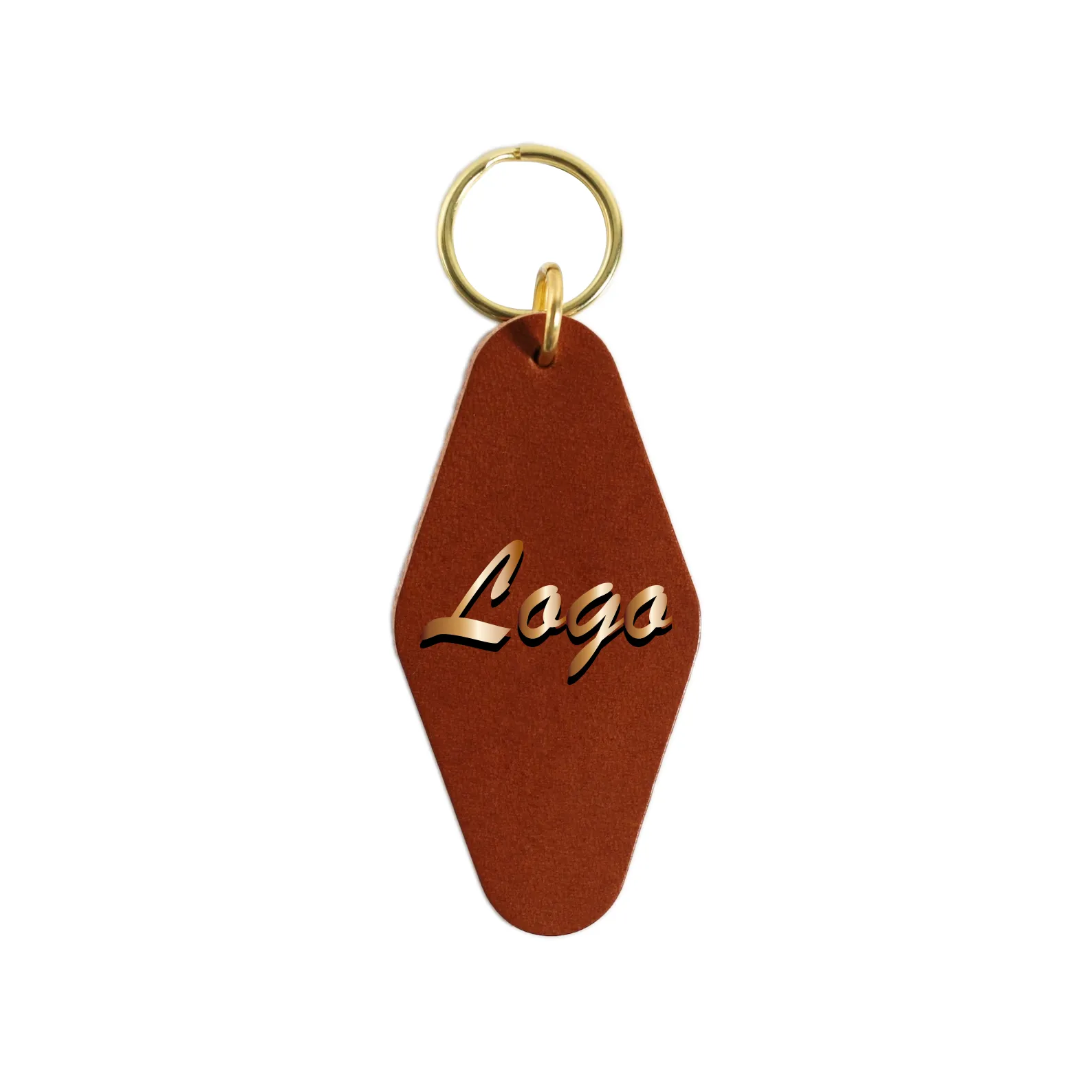 Personalized Leather Hotel Keychain Vintage Charm Gift