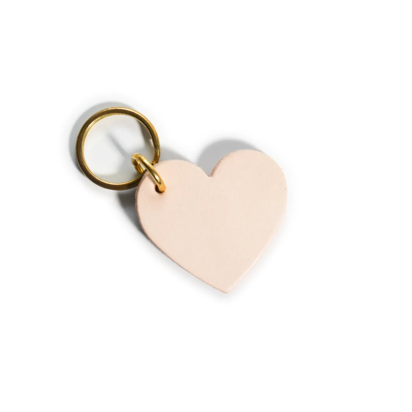 Personalized Monogram Leather Heart Keychain