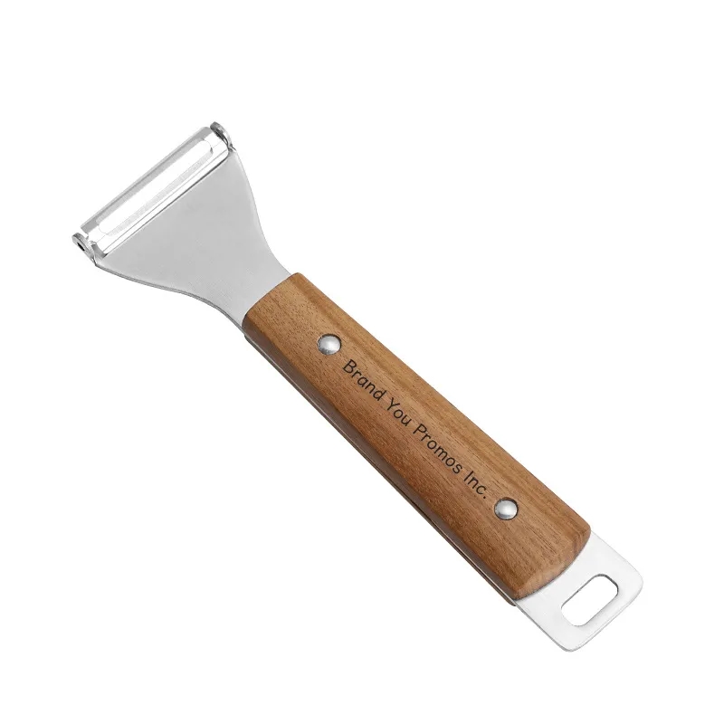 Stainless Steel Vegetable Peeler with Wood Handle