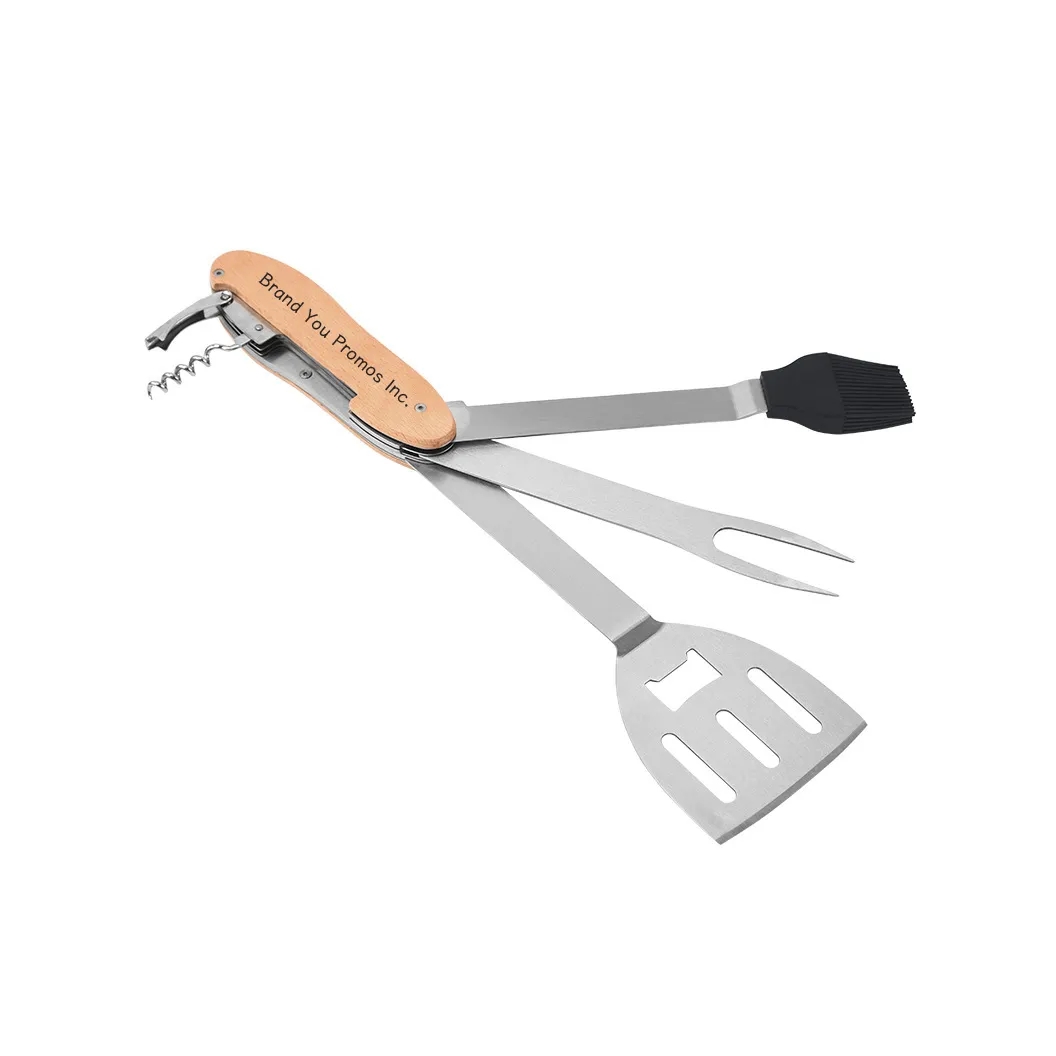 5 in 1 BBQ Multi Tool Stainless Steel Grilling Set