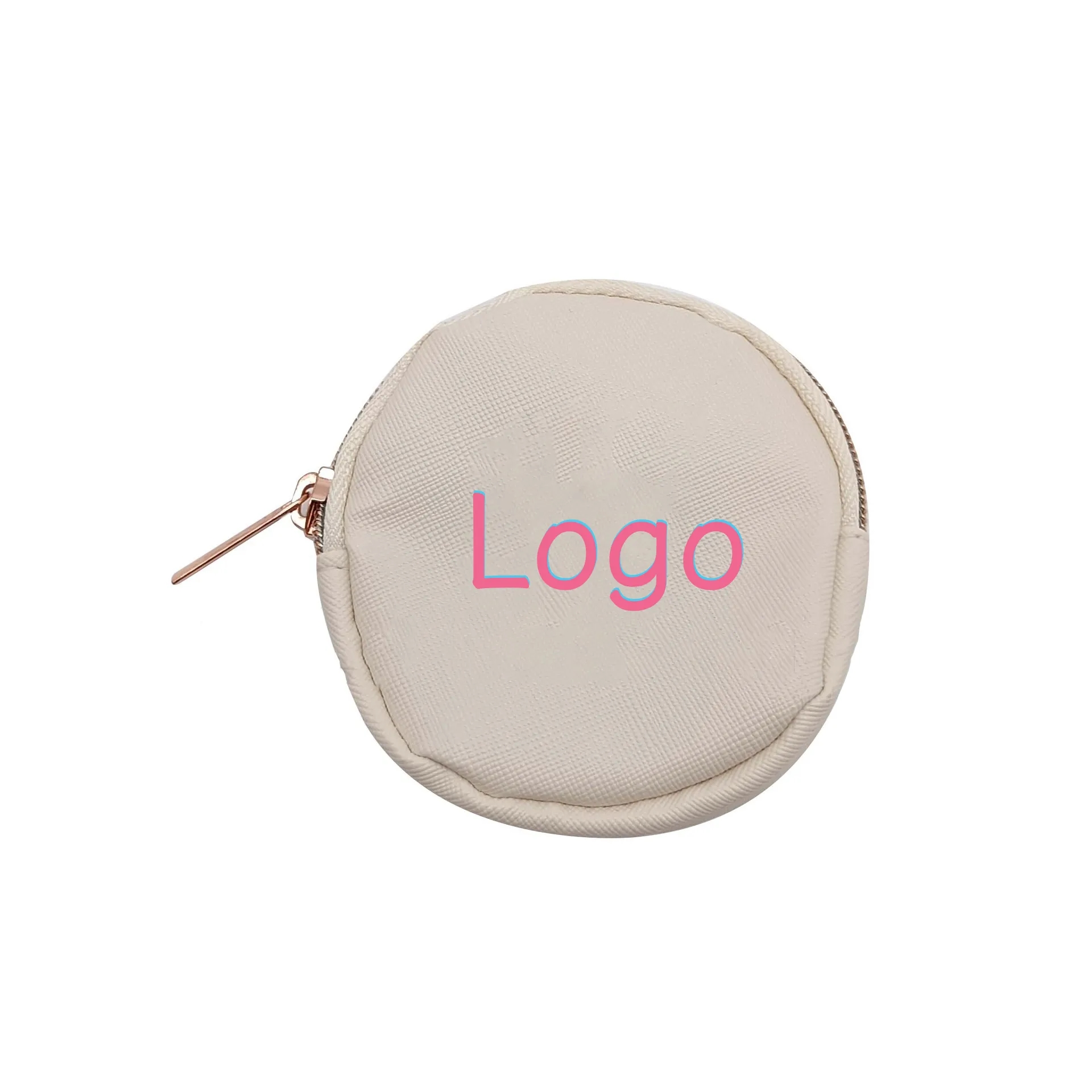 Mini Zippered Round Coin Purse
