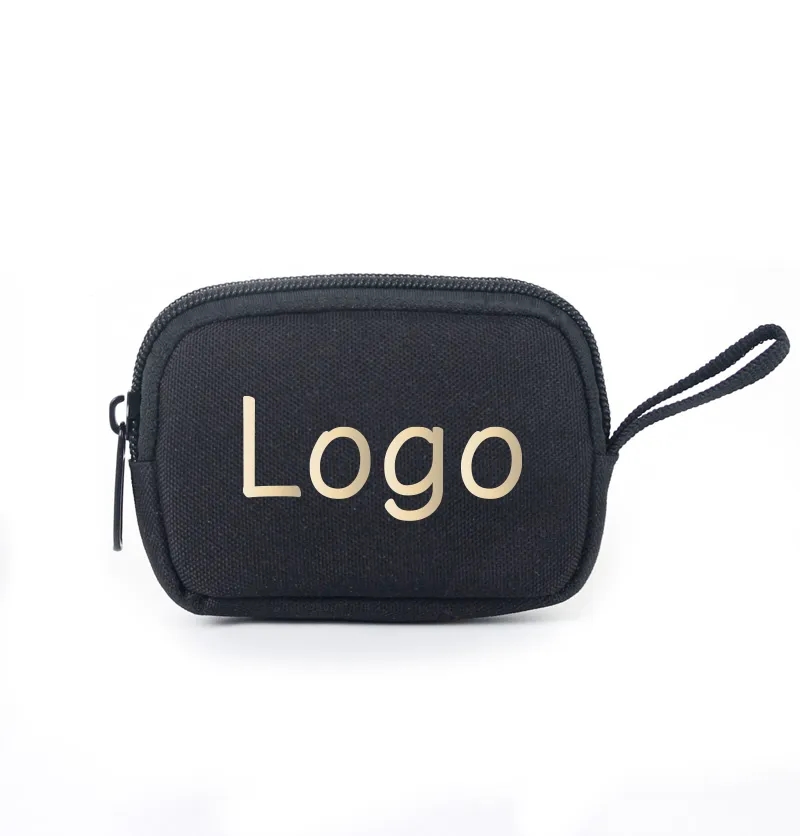 Oxford Cloth Zippered Mini Wallet with Strap