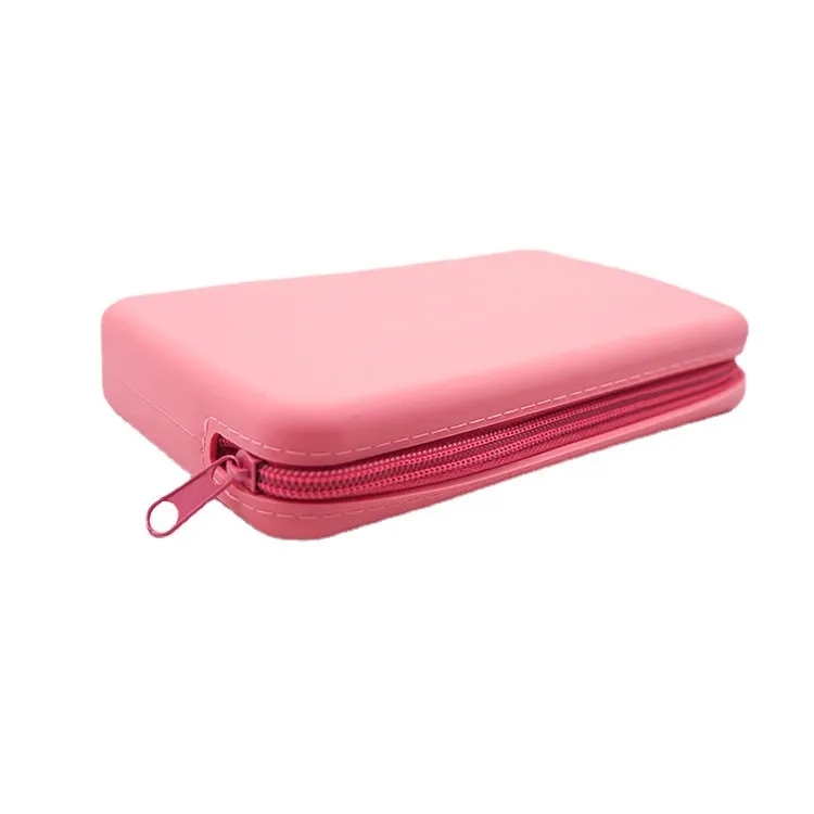 Versatile Waterproof Travel Zippered Silicone Makeup Bag