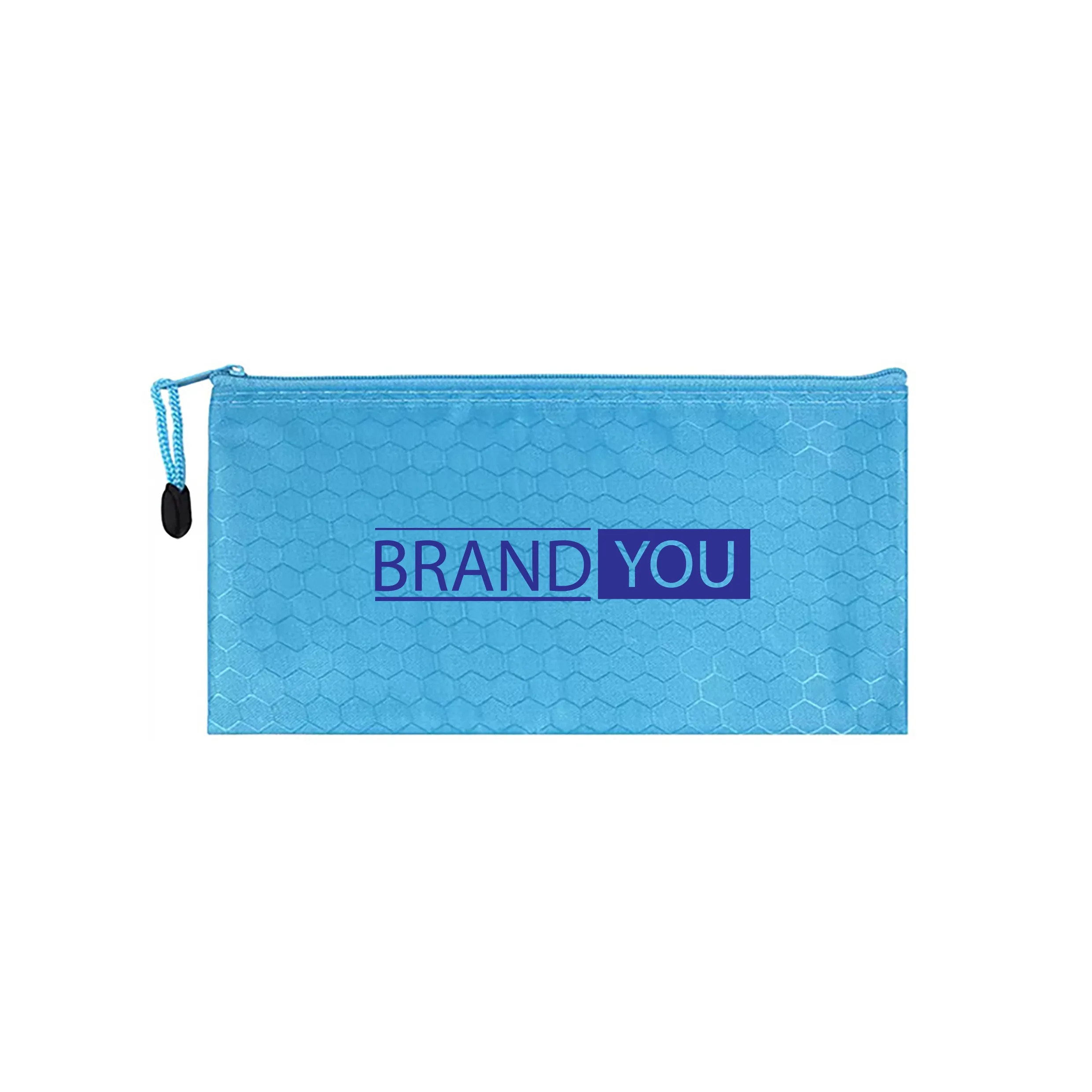 A6 Football Pattern Zipper Pen Pouch Organizer