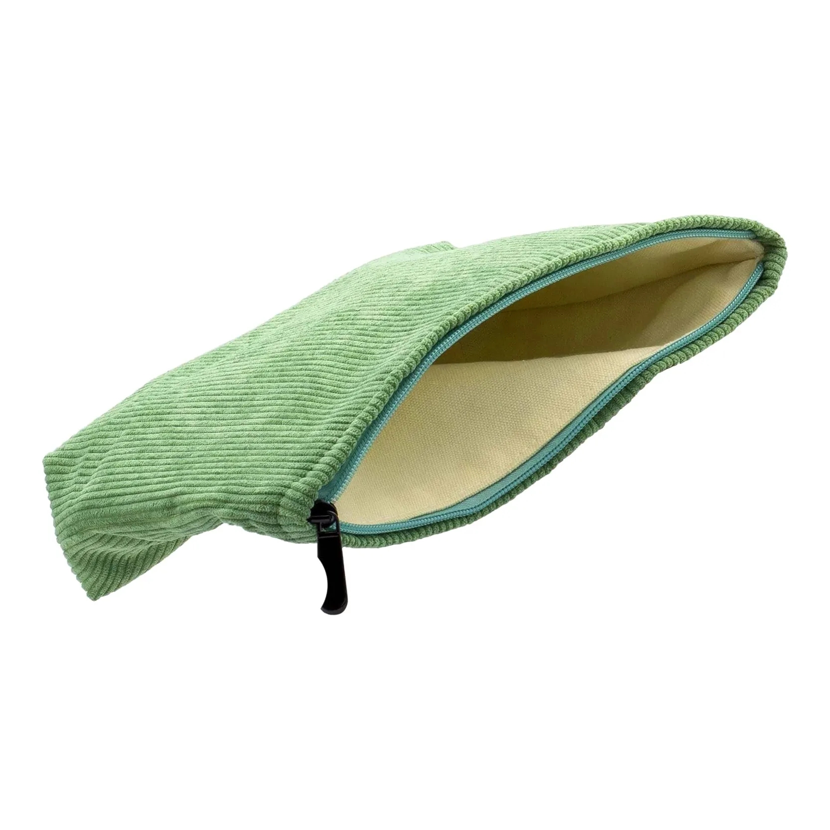 Zippered Corduroy Makeup Pouch Cosmetic Organizer