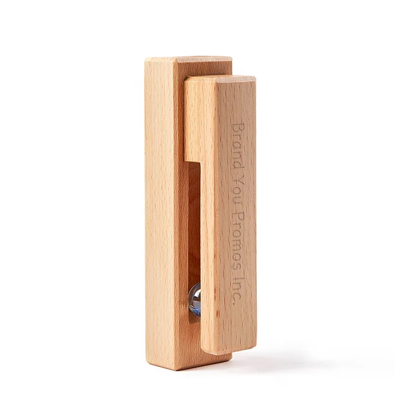 No-Drill Wooden Towel Rack Scarf Clip