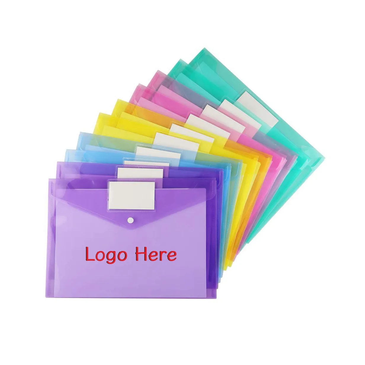Plastic Poly Filing Envelopes Clear Document Folders