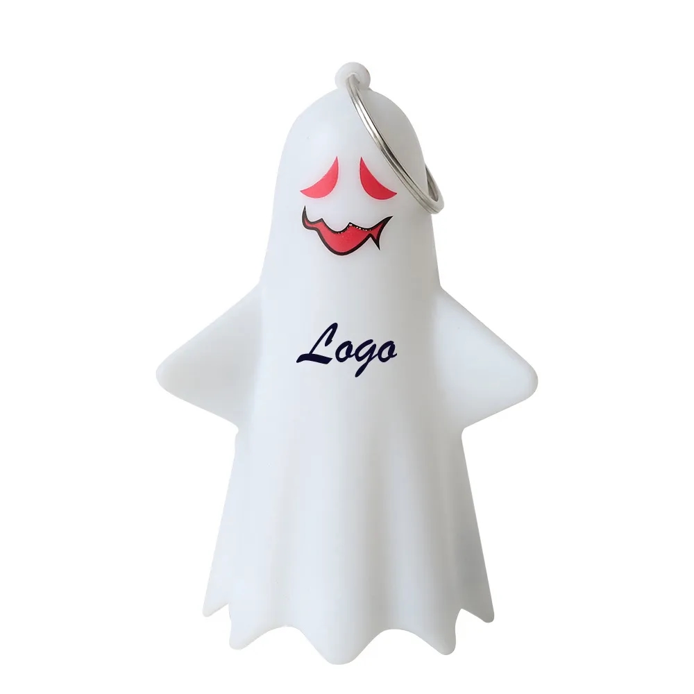 Halloween LED Light-up Mischievous Ghost Keychain Decoration