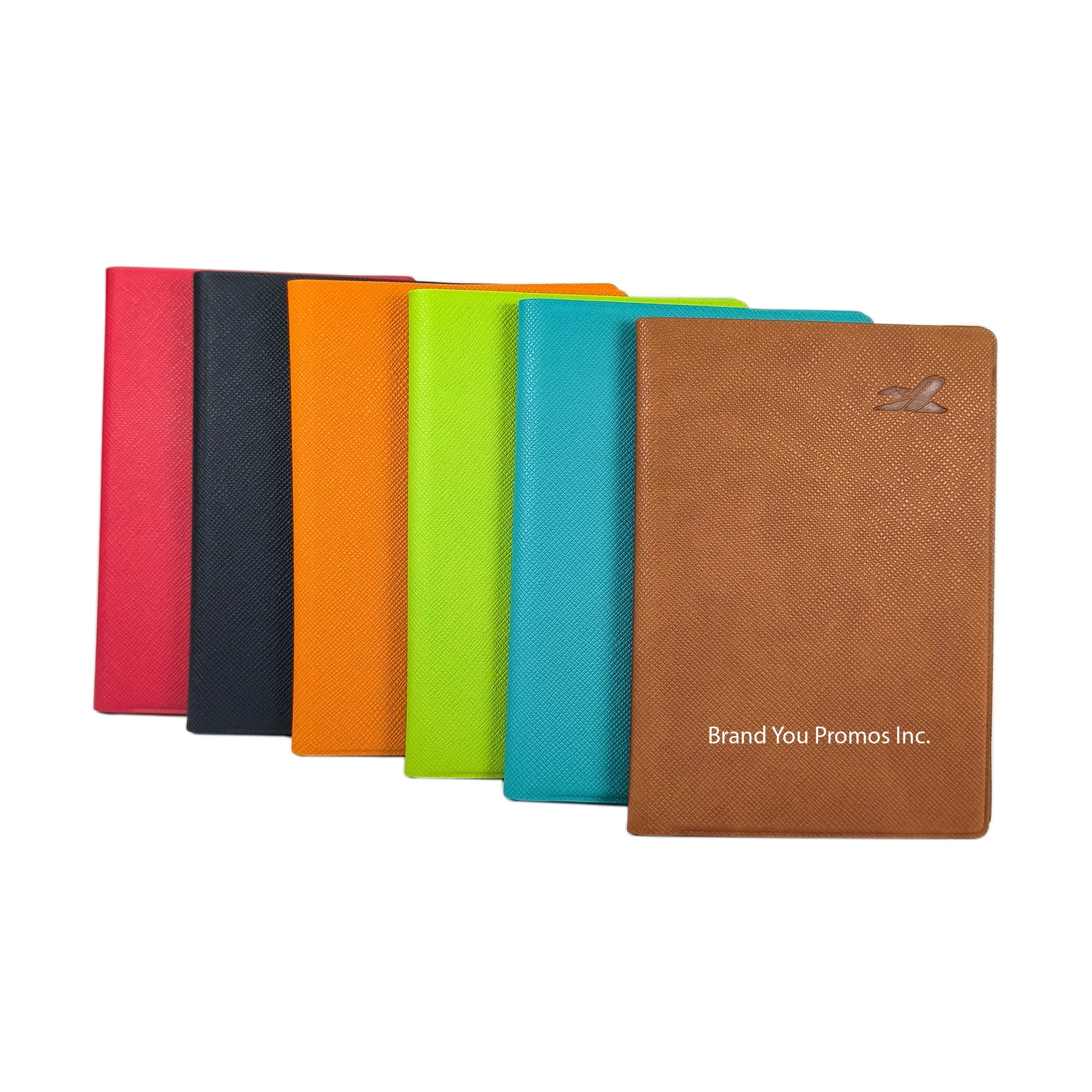 Minimalist Cross-Grain Leather Passport Holder Card Case