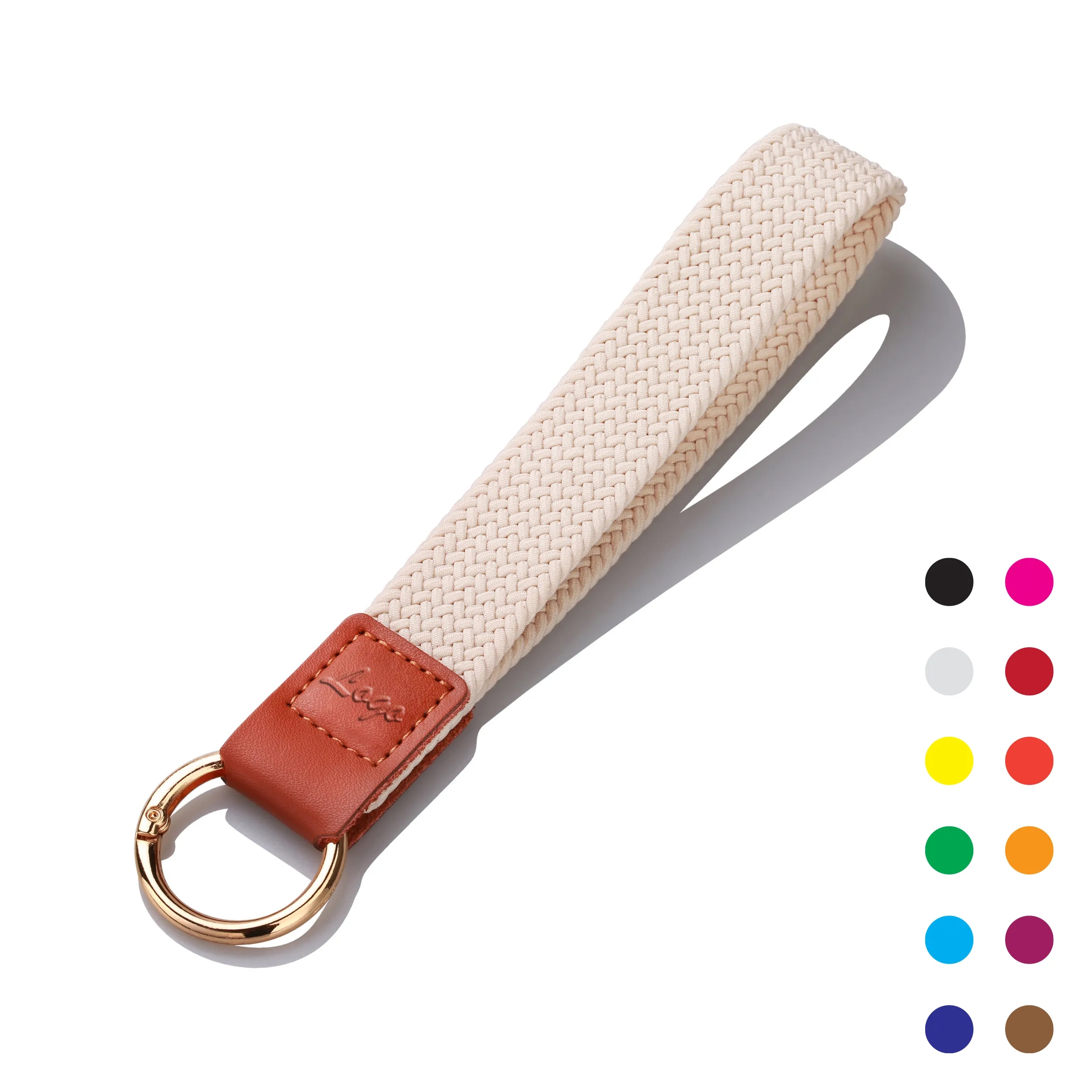Elastic Wristlet Lanyard Anti-Drop Stretchy Keychain Holder
