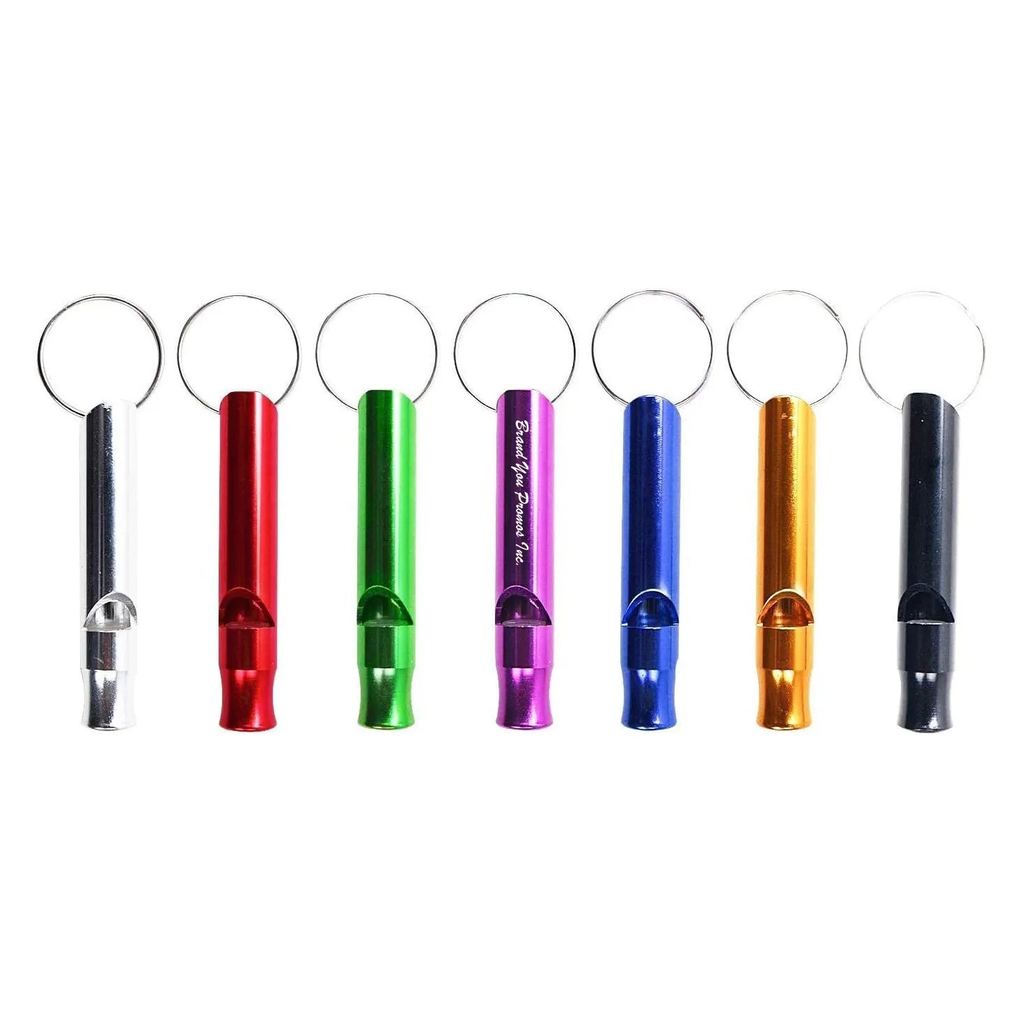 Extra Loud Aluminum Emergency Whistle with Keychain