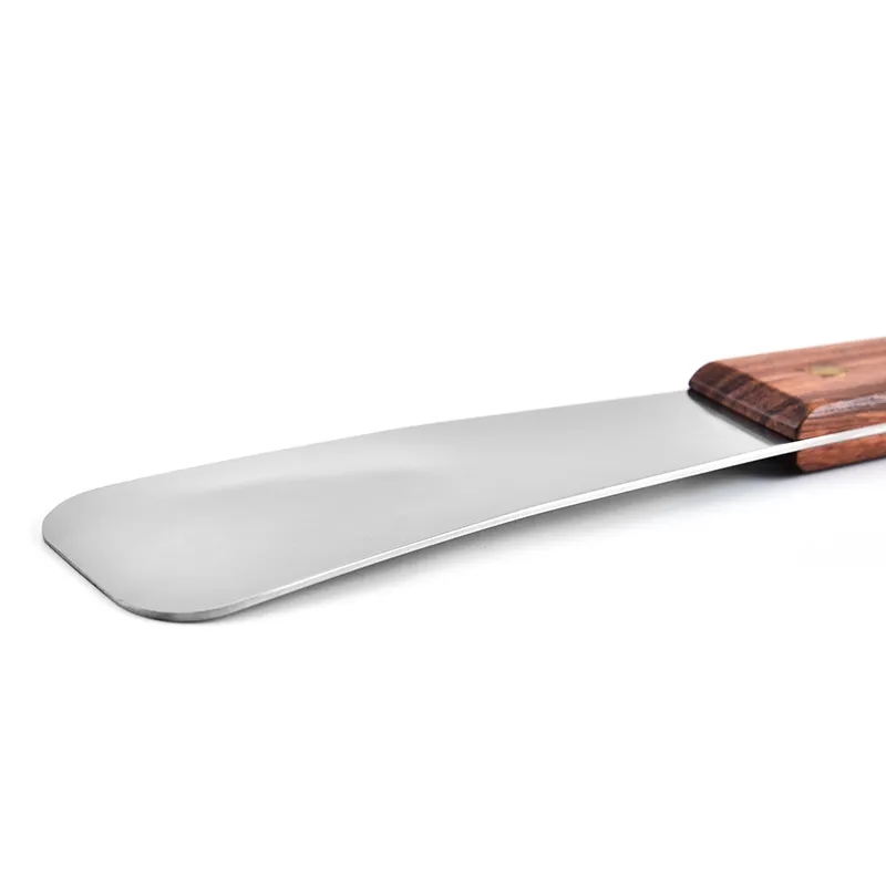 Stainless Steel Ice Cream Scoop w/ Wooden Rivet Handle