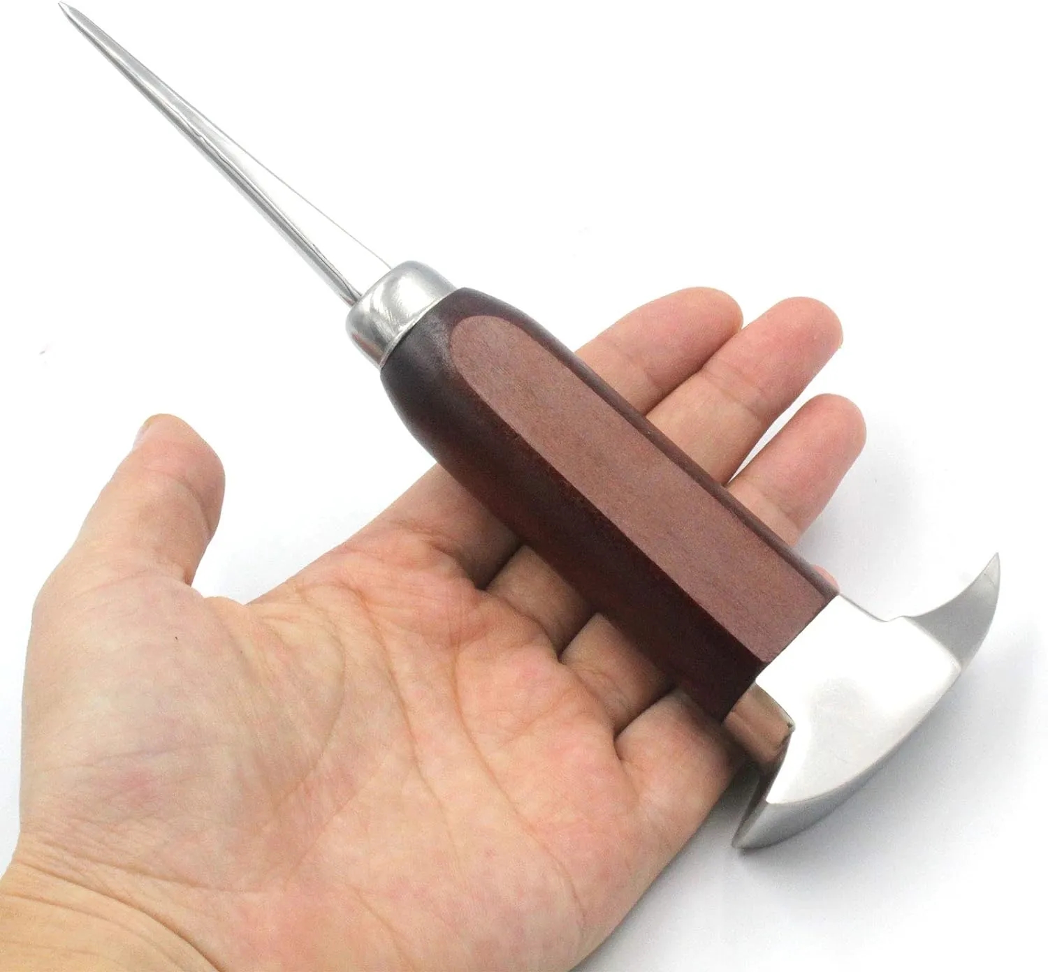 Stainless Steel Ice Pick & Hammmer w/ Wood Handle