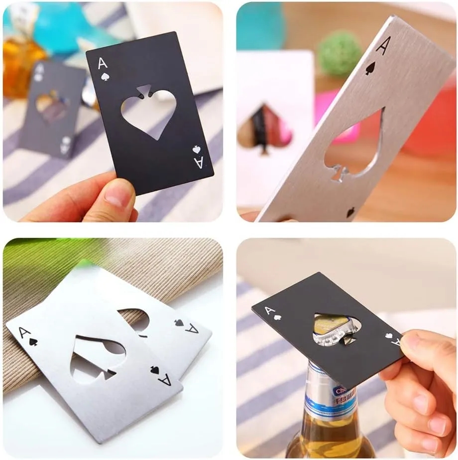 Ace of Spades Credit Card Size Bottle Opener