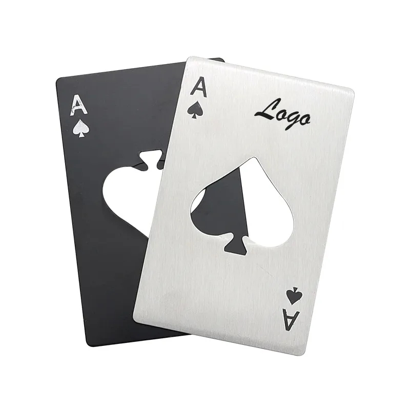 Ace of Spades Credit Card Size Bottle Opener