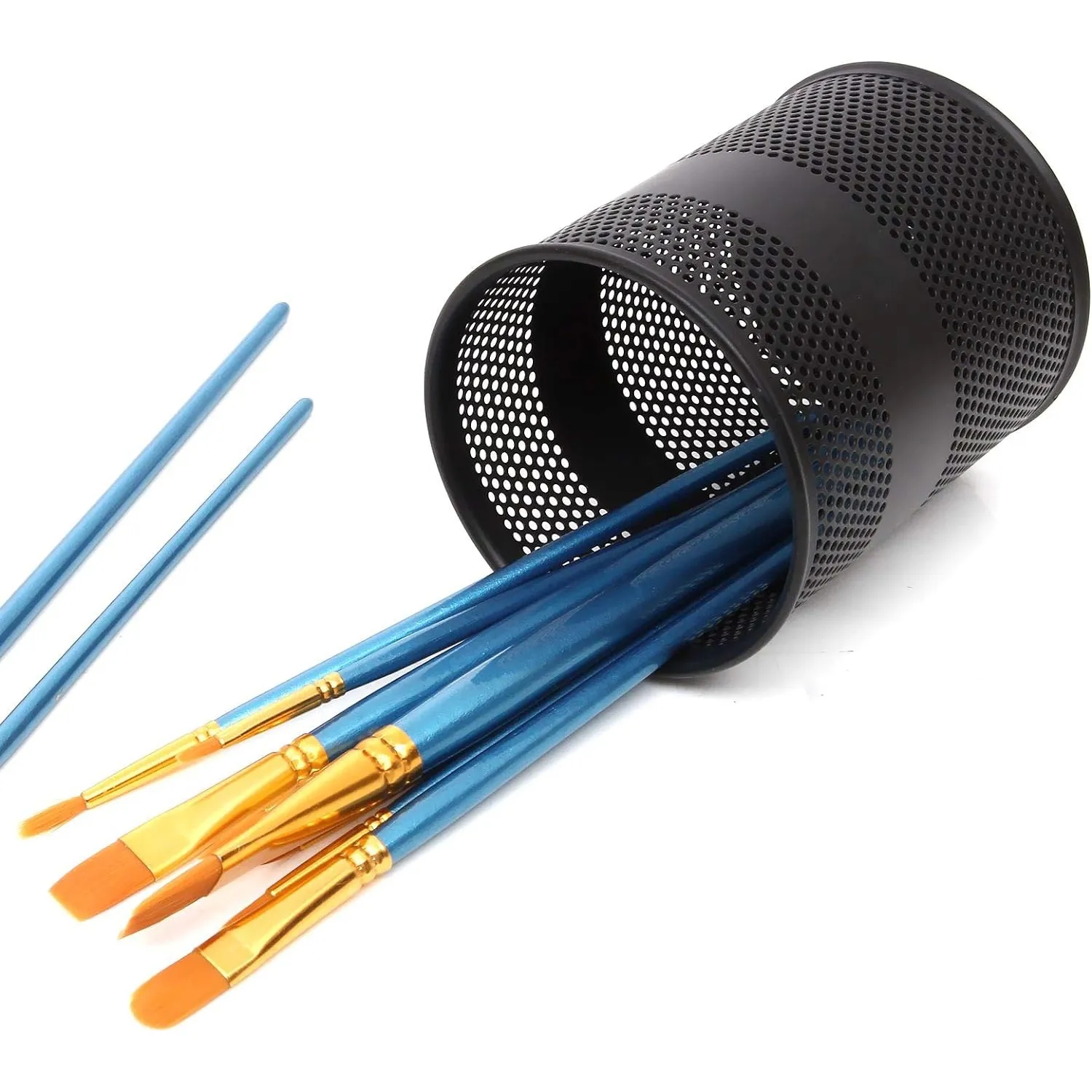 Office Mesh Pen Holder for Desk - All-Purpose Pencil Cup