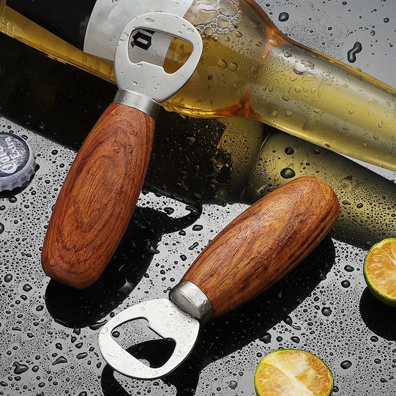 304 Stainless Steel Rosewood Bottle Opener